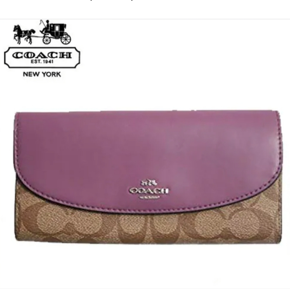 Coach envelope Canvas  signature Wallet F54022